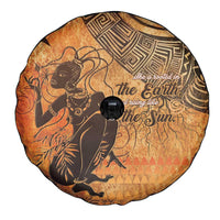 African Women Spare Tire Cover She Is Rooted In The Earth and Rising Like The Sun - Wonder Print Shop