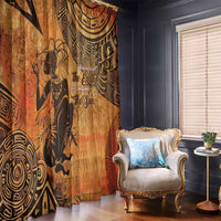 African Women Window Curtain She Is Rooted In The Earth and Rising Like The Sun - Wonder Print Shop