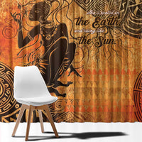 African Women Window Curtain She Is Rooted In The Earth and Rising Like The Sun - Wonder Print Shop