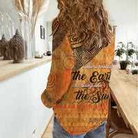 African Women Women Casual Shirt She Is Rooted In The Earth and Rising Like The Sun - Wonder Print Shop