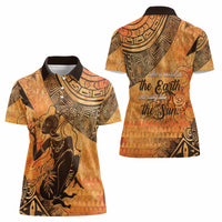 African Women Women Polo Shirt She Is Rooted In The Earth and Rising Like The Sun - Wonder Print Shop