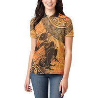 African Women Women Polo Shirt She Is Rooted In The Earth and Rising Like The Sun - Wonder Print Shop
