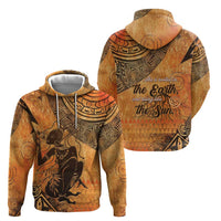 African Women Zip Hoodie She Is Rooted In The Earth and Rising Like The Sun - Wonder Print Shop