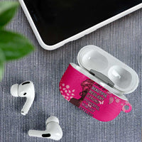 African Women AirPods Case Black Beautiful Brave and Bressed - Pink Color - Wonder Print Shop