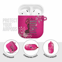 African Women AirPods Case Black Beautiful Brave and Bressed - Pink Color - Wonder Print Shop