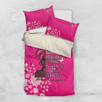 African Women Bedding Set Black Beautiful Brave and Bressed - Pink Color - Wonder Print Shop
