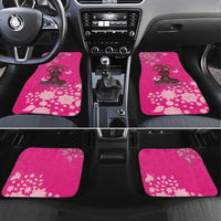 African Women Car Mats Black Beautiful Brave and Bressed - Pink Color - Wonder Print Shop