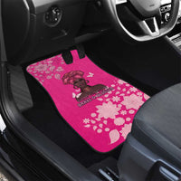 African Women Car Mats Black Beautiful Brave and Bressed - Pink Color - Wonder Print Shop