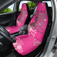 African Women Car Seat Cover Black Beautiful Brave and Bressed - Pink Color - Wonder Print Shop
