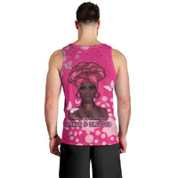 African Women Men Tank Top Black Beautiful Brave and Bressed - Pink Color - Wonder Print Shop