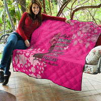 African Women Quilt Black Beautiful Brave and Bressed - Pink Color - Wonder Print Shop