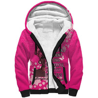 African Women Sherpa Hoodie Black Beautiful Brave and Bressed - Pink Color - Wonder Print Shop