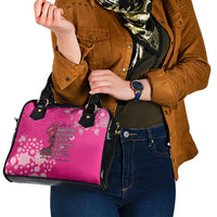African Women Shoulder Handbag Black Beautiful Brave and Bressed - Pink Color - Wonder Print Shop