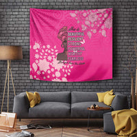 African Women Tapestry Black Beautiful Brave and Bressed - Pink Color - Wonder Print Shop