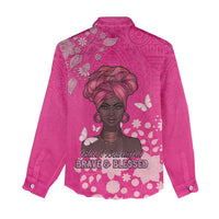 African Women Women Casual Shirt Black Beautiful Brave and Bressed - Pink Color - Wonder Print Shop
