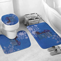 African Women Bathroom Set Black Beautiful Brave and Bressed - Blue Color - Wonder Print Shop