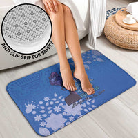 African Women Bathroom Set Black Beautiful Brave and Bressed - Blue Color - Wonder Print Shop