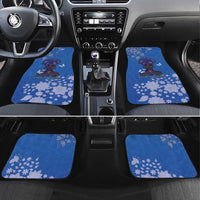African Women Car Mats Black Beautiful Brave and Bressed - Blue Color - Wonder Print Shop