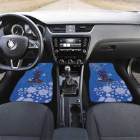 African Women Car Mats Black Beautiful Brave and Bressed - Blue Color - Wonder Print Shop