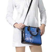 African Women Shoulder Handbag Black Beautiful Brave and Bressed - Blue Color - Wonder Print Shop