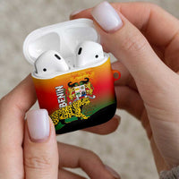 Benin National Day AirPods Case Leopard With Coat Of Arms - Wonder Print Shop
