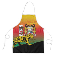 Benin National Day Apron Leopard With Coat Of Arms - Wonder Print Shop
