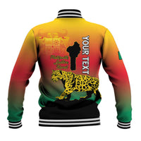 Personalized Benin National Day Baseball Jacket Leopard With Coat Of Arms - Wonder Print Shop