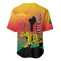 Personalized Benin National Day Baseball Jersey Leopard With Coat Of Arms - Wonder Print Shop