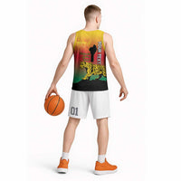 Personalized Benin National Day Basketball Jersey Leopard With Coat Of Arms - Wonder Print Shop