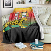 Benin National Day Blanket Leopard With Coat Of Arms - Wonder Print Shop