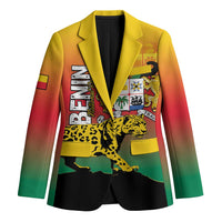 Personalized Benin National Day Blazer Leopard With Coat Of Arms - Wonder Print Shop