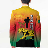 Personalized Benin National Day Blazer Leopard With Coat Of Arms - Wonder Print Shop