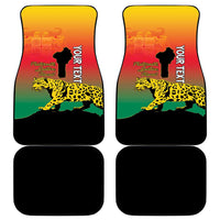 Benin National Day Car Mats Leopard With Coat Of Arms - Wonder Print Shop