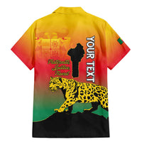 Personalized Benin National Day Family Matching Mermaid Dress and Hawaiian Shirt Leopard With Coat Of Arms - Wonder Print Shop