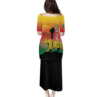 Personalized Benin National Day Family Matching Puletasi and Hawaiian Shirt Leopard With Coat Of Arms - Wonder Print Shop