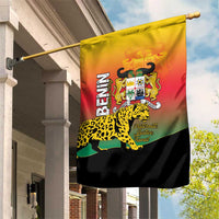 Benin National Day Garden Flag Leopard With Coat Of Arms - Wonder Print Shop