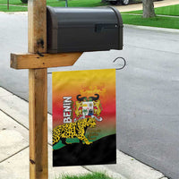 Benin National Day Garden Flag Leopard With Coat Of Arms - Wonder Print Shop