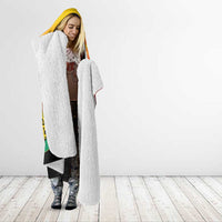 Benin National Day Hooded Blanket Leopard With Coat Of Arms - Wonder Print Shop