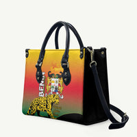 Benin National Day Leather Bag Leopard With Coat Of Arms - Wonder Print Shop