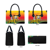 Benin National Day Leather Bag Leopard With Coat Of Arms - Wonder Print Shop