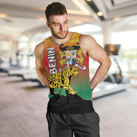 Personalized Benin National Day Men Tank Top Leopard With Coat Of Arms - Wonder Print Shop