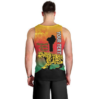 Personalized Benin National Day Men Tank Top Leopard With Coat Of Arms - Wonder Print Shop