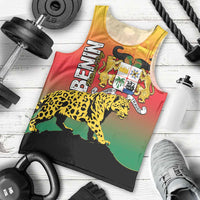 Personalized Benin National Day Men Tank Top Leopard With Coat Of Arms - Wonder Print Shop