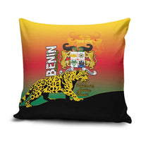 Benin National Day Pillow Cover Leopard With Coat Of Arms - Wonder Print Shop