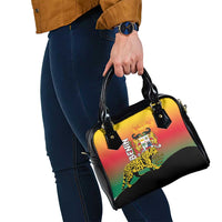 Benin National Day Shoulder Handbag Leopard With Coat Of Arms - Wonder Print Shop