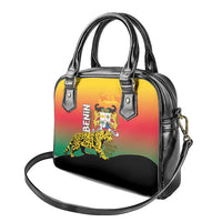 Benin National Day Shoulder Handbag Leopard With Coat Of Arms - Wonder Print Shop