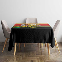 Benin National Day Tablecloth Leopard With Coat Of Arms - Wonder Print Shop