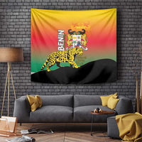 Benin National Day Tapestry Leopard With Coat Of Arms - Wonder Print Shop