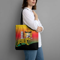 Benin National Day Tote Bag Leopard With Coat Of Arms - Wonder Print Shop