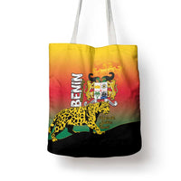 Benin National Day Tote Bag Leopard With Coat Of Arms - Wonder Print Shop
